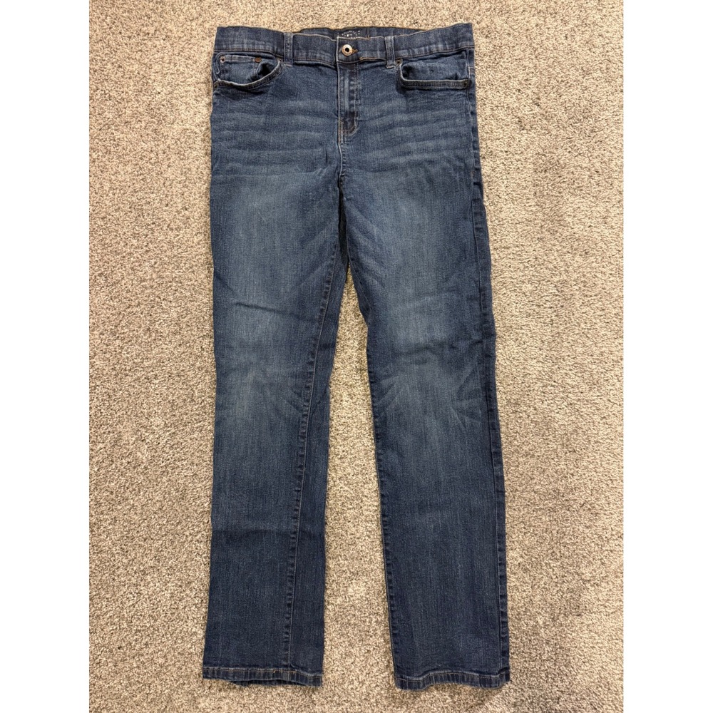 Lucky Brand Jeans Boys 20 Blue Classic Straight Adjustable Waist Denim